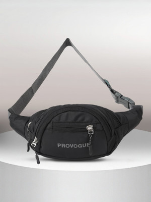 PROVOGUE Waterproof Fanny Pack Belt for Travelling WAIST BAG(Black)