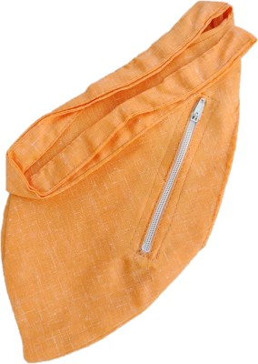 TORPPEZA Plain Cotton Jaap mala bag(Orange)