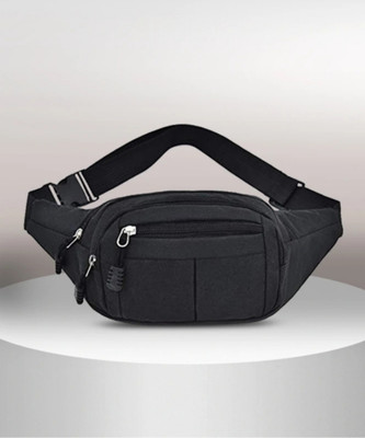 WaistWish Multi-Purpose Waist Bag/Fanny Pack for Men & Women Waist bag(Black)