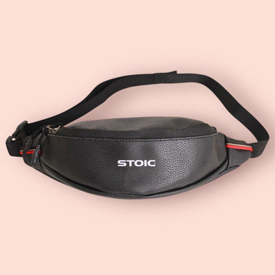 STOIC For men women I Fanny pack for hiking travel Camping running sports Waist Pouch(Black)
