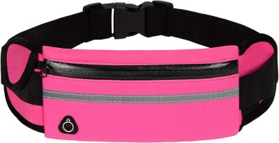 Manogyam Multipurpose Belt Waist Packs,Ultra Light Bounce Free Waist Pouch Fitness Multipurpose Waist Bag(Pink)