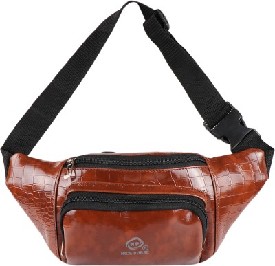 Nice Purse Formal Waist Pouch Cycling Bag Waist Bags for Men Chest Crossbody(W.B-010) Waist Bag(Tan)