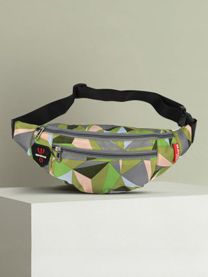 MAIZO Fanny Pack/ Travel Pouch/ Boy & Girl with adjustable strap (Camo) Waist Bag(Green, Grey)