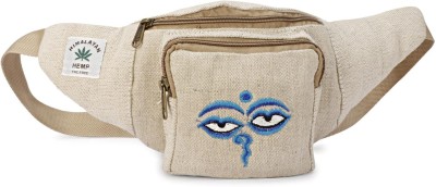 LONGING TO BUY Hemp Fanny Pack for Both Men & Women Hemp Waist Bag(White)