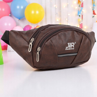 JIRFASHION Waist Fanny Pack Mobile Bag Waist Belt for Travelling Kamar Pouch Waist Bag(Brown)