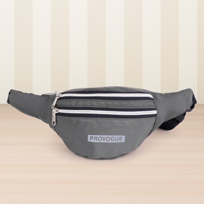 PROVOGUE Waterproof Waist Pouch Belt for Travelling Travel Kit Sports Bum Bag Waist Bag Waist Bag(Grey)