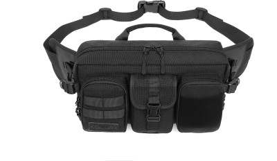 ozuko 9449 WAIST BAG(Black)