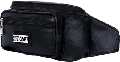 gjft craft Waist Bag Outdoor Casual Sports Pockets Cycling Hiking Camping Workout Pouch Waist Bag(Black)