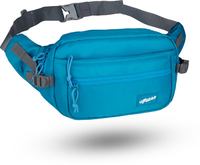 F Gear Wagner Azure Blue Casual Waist Belt Hiking Crossbody Unisex Bag for Men Women Waist Bag(Blue)