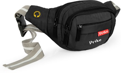 prike Trekking Handy Hiking Zip Pouch Document Money Phone Belt Sport Bag Waist Bag for Men Women,Stylish Chest,Fanny Pouch,Belt Sport Bag Hiking(Black)