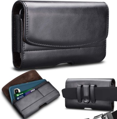 Hipso waist pouch leather waist bag, waist pouch(Black)