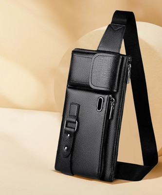 Wriggle Stylish Adams Fanny Pack with Adjustable Strap for Daily Life and Travel Waist Bag(Black)