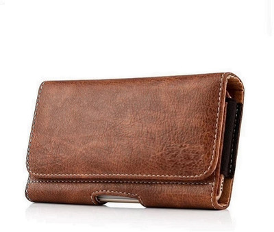 Bodoma Mobile belt pouch for Oppo All 6.0 inches Mobile Beltpouch Holster wast bag Magnetic Case for Men with Belt Clip(Brown)