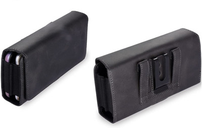 FwellT Mobile BeltPouch Waist Bag for All Mobiles Up to 6.3 inch Mobile Belt Pouch Holster with Magnetic Clip Clouser Wasist Bag for All Mobiles(Black)