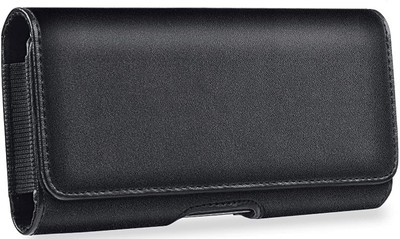 FwellT Mobile Beltpouch Pouch wast Bag BeltClip Pouch Size 7.0 inch Mobile Model-03 Mobile Beltpouch 7.0 inch wast Bag wast Bag BeltClip(Black)