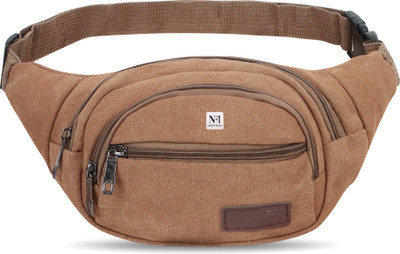 NFI essentials Waist Bag for Men & Women Multipurpose Belt Bag for Hiking Travel Camping Sports Waist Bag(Brown)
