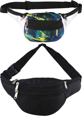 ZnW Stylish new design unique waist bag Waist bag(Multicolor, White, Black, Black)