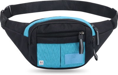 NFI essentials Waist Bag Travel Handy Hiking Zip Camera Pouch Money Phone Belt Sport Bag Bum Waist Bag(Blue, Black)