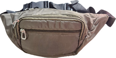 Ridhicraft Travel Waist Bag with Adjustable Strap| Small Accessories bag for men Women Waist Pack Bags Travel bag for Money |Mobile|Card|Belt| Documents(Brown)