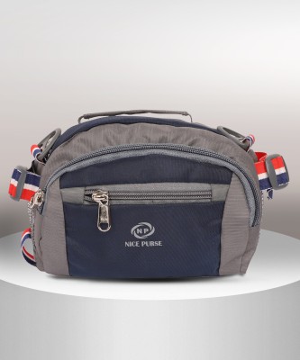 Nice Purse DESIGNER WAIST BAG BLUE/GREY06 WAIST BAG(Blue, Grey)