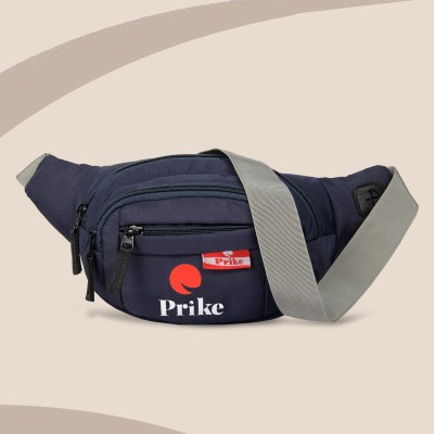 prike fluffy navy waist bag fluffy navy blue waist bag waist bag Fanny Pack for Travel Bags Hiking Trekking(Blue)