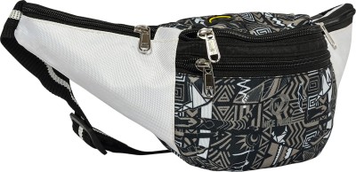 Nice Purse designer black-white 3 zip waist bag09 Waist bag(Multicolor)