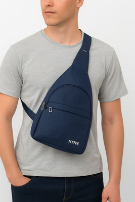 Nyfee Pure Luxury Stylish Classic Chest Crossbody Travel Bags Men Women Waterproof Fanny Pack | Waist Pouch | Bum Bags(Blue)