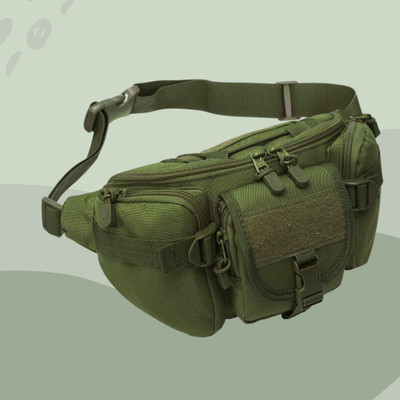 Travis Casual Sports Pouch for Cycling, Hiking, Camping, and Workouts. Waist bag(Green)