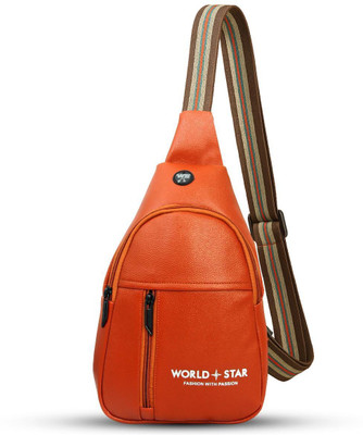 Worldstar Waist Bag for Men & Women Fanny Waist Pouch Pack Travel Side Sling WaterProof Waist Bag(Brown)