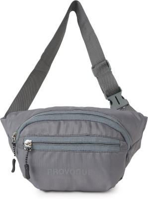 PROVOGUE Waist Bag for Men,Women/Fanny Pack for Hiking Travel Camping /Money Belt WAIST BAG(Grey)