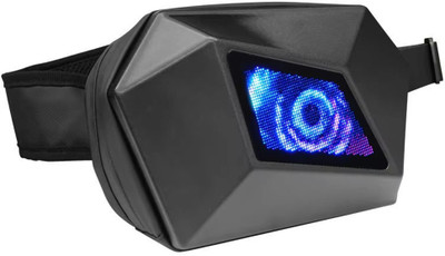 loy Devil’s Eye LED Sling Backpack | App Controlled Hard Shell Waterproof Display Waist bag(Black)
