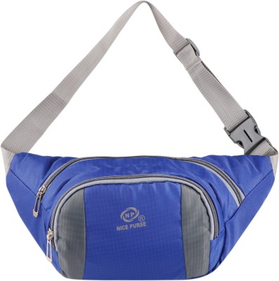 Nice Purse Stylish Chest Crossbody Travel Bags Fanny Pack | Waist Pouch |Bum Bags (W.B-006) Waist bag(Blue, Grey)