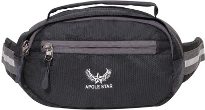 Apolestar Waist Bag Travel/Passport Holder/ Adjustable Strap Waist Bag Elegant Style Travel Pouch Passport Holder(Black)
