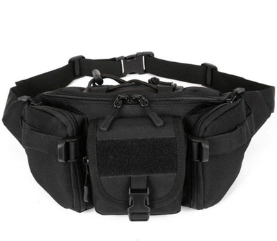 Nixu actical Military Waist Fanny Bag Hip Pack Bag A8 WAIST BAG(Black)