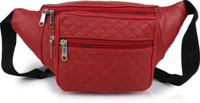 CIMONI Classic Trendy Unique Design Daytrip Travel Business Waist Bag For Unisex Waist Bag(Red)