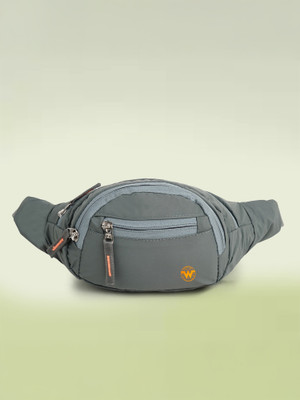 World Speed Casual Waterproof Waist Fanny Pack Waist Belt for Travelling Waist Bag Unisex Waist bag(Grey)