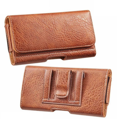 Bodoma Mobile belt pouch For Samsung All 6.5 inches Mobile Beltpouch Holster wast bag Magnetic Case for Men with Belt Clip(Brown)