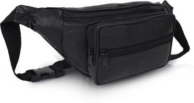 CIMONI Casual Classy Unique Design Short trip Travel Business Waist Bag For Unisex Waist Bag(Black)