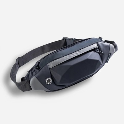 carbonado Rock Unisex Hardshell Sling Bag For Travel or Daily Commute with RFID blocker Cross Body Bag(Black)