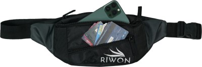 Riwon N925_Waist Bag for Travel Kit Sports Bum Bag Waist Pouch For Every Adventure Travel Pouch(Black)