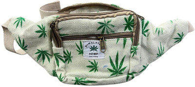 OJASH Himalayan Waist Bag | Eco-Friendly Handmade Fanny Pack – Unisex Travel Waist Bag(Beige)