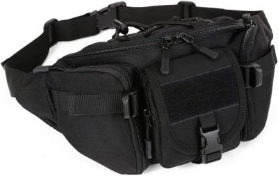 Scoyca Outdoor Tactical Military Pack Chest Bag Waist Bag Waist bag(Black)