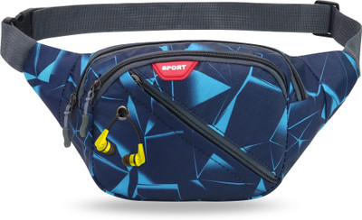 NFI essentials Waist Bag Travel Handy Hiking Zip Chest Bag Crossbody Shoulder Bag Waist Bag(Blue)
