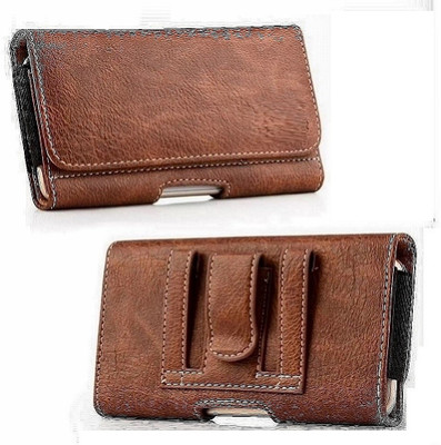 FwellT Mobile belt pouch iPhone All 6.7 Inches Mobile Waist Bag(Brown)