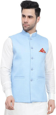 TREWSD Solid Men Waistcoat