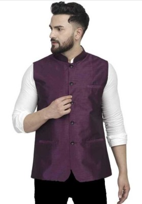 maksud enterprise Solid Men Waistcoat