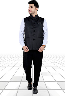 KottonKnot Solid Men Waistcoat