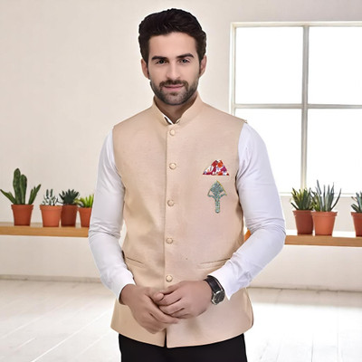 HouseOfCommon Solid Men Waistcoat