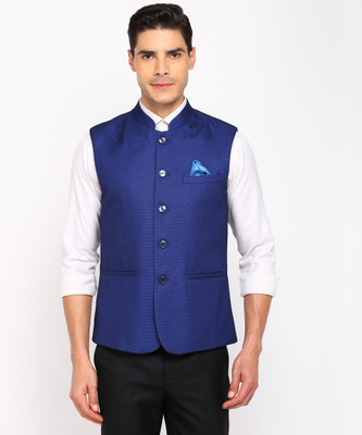 Next Look by Raymond Self Design Men Waistcoat