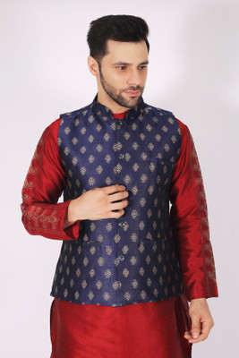 Shriyam Printed Men Waistcoat